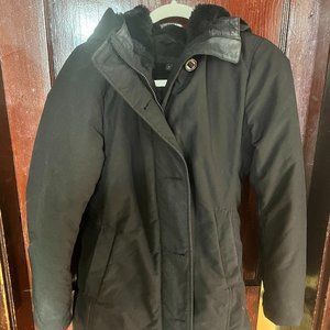 Black, XS, Uniqlo Parka